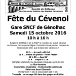 Fête du Cévenol 15 octobre 2016